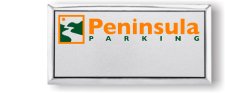 (image for) Peninsula Parking Executive Silver Logo Only Badge
