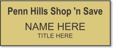 (image for) Penn Hills Shop 'n Save Gold Badge