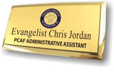 (image for) Pentecostal Churches of the Apostolic Faith Normal Font Executive Gold Badge