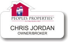 (image for) Peoples Properties White Shaped Badge