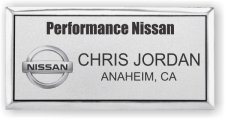(image for) Performance Nissan Silver Executive Badge with Title