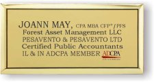 (image for) Pesavento & Pesavento Gold Executive Badge Style A