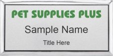 (image for) Pet Supplies Plus Executive Silver Name Badge