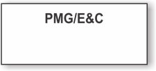 (image for) Petroleum Marketing Group PMG/E&C White Badge - (Logo Only)