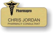 (image for) Pharmapro Gold Shaped Badge
