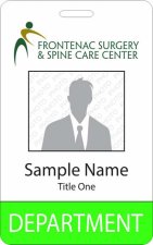 (image for) Frontenac Surgery & Spine Surg Photo ID Vertical CRNA/DOCTOR badge