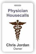 (image for) Physician Housecalls White Badge (New Layout)