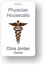 (image for) Physician Housecalls White Badge