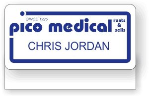 (image for) Pico Medical Rents & Sells White Pocket Badge