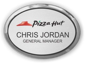 (image for) Pizza Hut Logo 2 SilverOval Executive Badge