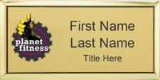 (image for) Planet Fitness Executive Gold Name Badge
