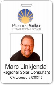 (image for) ThinkLink Photo ID Vertical Badge - Planet Solar