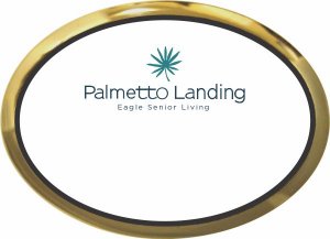 (image for) Palmetto Landing Oval Executive Gold Other badge Logo Only