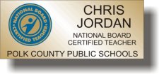 (image for) Polk County Schools National Board Gold Badge