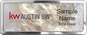 (image for) Keller Williams Austin SW White Mother of Pearl Polished badge