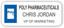 (image for) Poly Pharmaceuticals White Badge