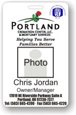 (image for) Portland Cremation Center Photo ID Badge