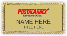 (image for) Postal Annex Gold Bling Badge