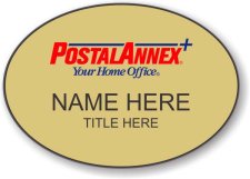 (image for) Postal Annex Oval Gold Badge