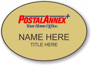 (image for) Postal Annex Oval Gold Badge