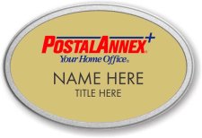 (image for) Postal Annex Oval Gold Pebbled Frame Prestige Badge