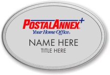 (image for) Postal Annex Oval Silver Pebbled Frame Prestige Badge