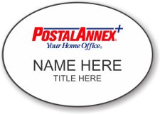 (image for) Postal Annex Oval White Badge