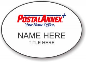 (image for) Postal Annex Oval White Badge