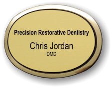 (image for) Precision Restorative Dentistry Executive Gold Oval Badge