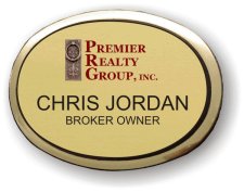 (image for) Premier Realty Group, Inc. Gold Oval Executive Badge