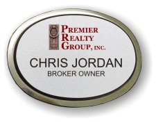 (image for) Premier Realty Group, Inc. Silver Oval Executive Badge