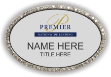 (image for) Premier Nationwide Lending Oval Bling Silver badge