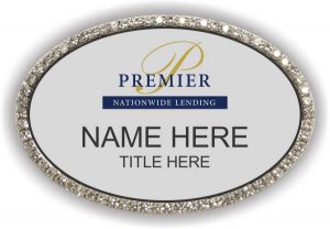 (image for) Premier Nationwide Lending Oval Bling Silver badge