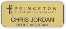 (image for) Princeton Theological Seminary Gold Badge
