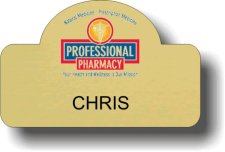 (image for) Professional Pharmacy Gold Shaped Badge