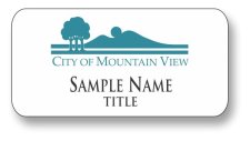 (image for) City Of Mountain View White Badge