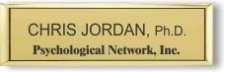 (image for) Psychological Network Small Executive Gold Badge