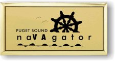 (image for) Puget Sound Navagator Logo Only Executive Gold Badge