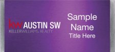 (image for) Keller Williams Austin SW Large Silver Meridian Purple Badge