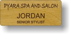 (image for) Pyara Spa and Salon Woodgrain Badge