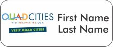 (image for) Quad Cities Convention & Visitors Bureau White Rounded Corners badge