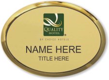 (image for) Quality Hotel Gold Oval Executive Badge