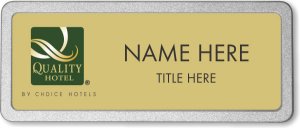 (image for) Quality Hotel Gold Pebbled Frame Prestige Badge