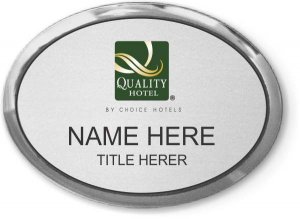 (image for) Quality Hotel Silver Oval Executive Badge