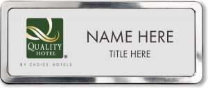 (image for) Quality Hotel Silver Polished Frame Prestige Badge