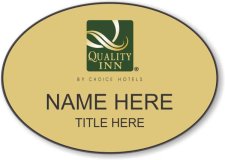 (image for) Quality Inn Gold Oval Badge