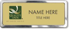 (image for) Quality Inn Gold Polished Frame Prestige Badge