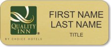 (image for) Quality Inn Gold Badge - Stacked Name