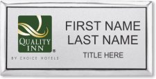 (image for) Quality Inn Executive Silver Badge - Stacked Name