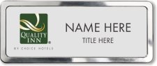 (image for) Quality Inn Silver Polished Frame Prestige Badge